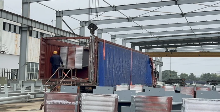 公司海外新項目鋼結(jié)構順利出口